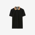 Check Collar Cotton Polo